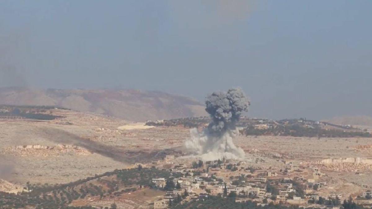 Rus uçakları İdlib&#8217;i bombaladı: 5 meyyit, Dünyadan Haberler